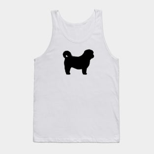 Black Shih Tzu Silhouette Tank Top